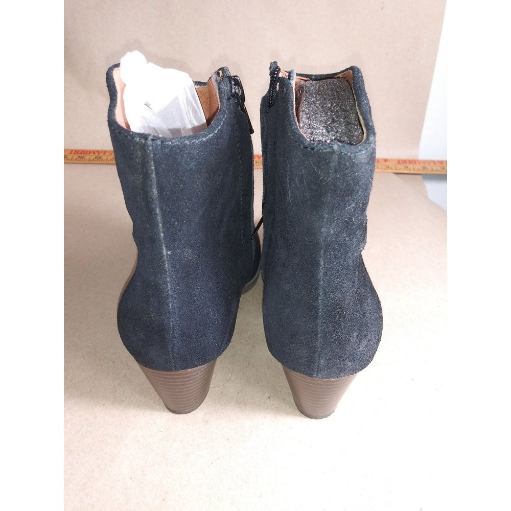 Lucky Brand Boots Suede Zipper Ankle Boots Size 6.5 - Picture 3 of 5